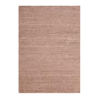 AFK Living Alfombra de algod&oacute;n reciclado tejida a mano rosa 160 x 230 cm