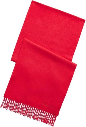Ralph Lauren Purple Label Sciarpa in cashmere con frange - Rosso