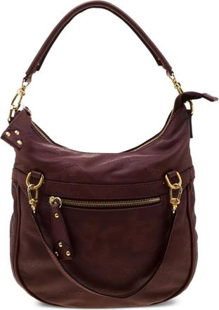 Alviero Martini 1A Classe map-print leather shoulder bag - Red