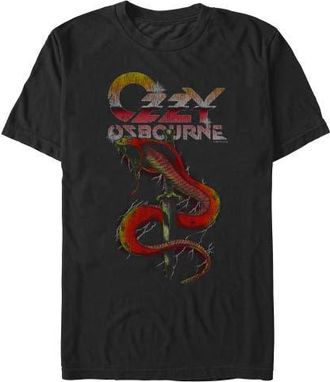 Ozzy Osbourne Mens Ozzy Osbourne Distressed Cobra Logo Graphic T-Shirt in Black at Nordstrom, Size Xxx-Large