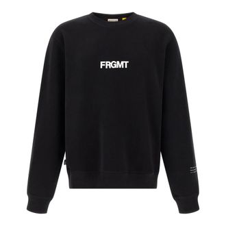Moncler Katoenen Sweatshirt - Heren - Sweatshirts & Hoodies - Zwart - Maat: XL Katoen