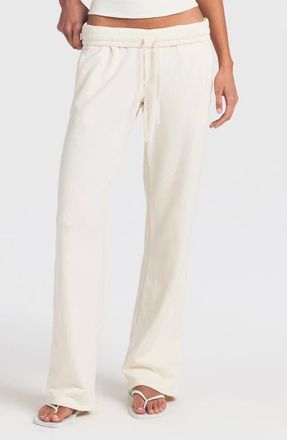 SKIMS Oversize French Terry Pants in Ecru at Nordstrom, Size Xx-Small