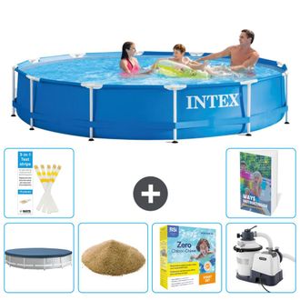 Intex Piscina Con Estructura Redonda - 366x76 Cm - 7-piezas S170