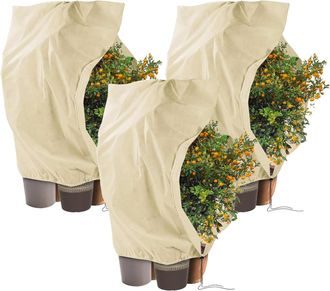 OEM Funda De Invierno Para Plantas De Exterior, 240 X 200 Cm, Paquete De 3, Tejido No Tejido De 80 G/m&sup2;, Protecci&oacute;n Invernal Para Plantas De Exterior Con 
