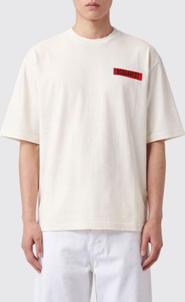 Dsquared2 T-shirt in cotone con stampa logo a contrasto