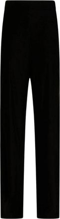 Etro Velvet Palazzo Broeken - Dames - Wijde Broeken - Zwart - XS - Broeken