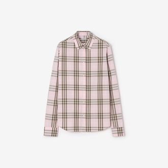 Burberry Regular Fit Check Cotton Shirt
