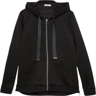 Elena Miro Stijlvolle Sweater voor Vrouwen - Dames - Zomerjassen - Zwart - XL - Jassen