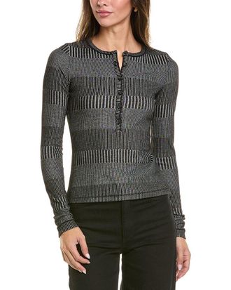 Rag & Bone The Knit 2-Tone Rib Henley