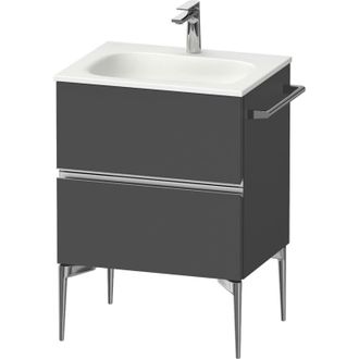 Duravit Duravit - Sivida Mueble Bajo Lavabo, 2 Cajones, Tirador Cromado