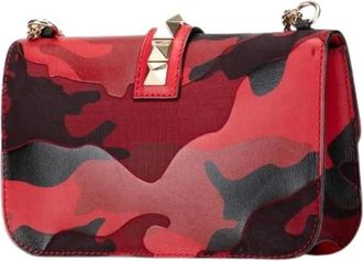 Valentino Pre-owned Cross Body Bags, female, Red, Size: ONE SIZE Pre-owned Leather Shoulder Bag