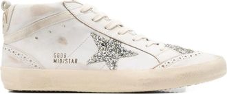 Golden Goose Mid Star Sneaker - Dames - Sneakers - Wit - 39 EU - Leer - Schoenen