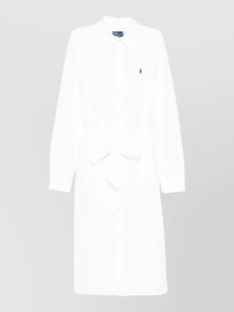 Polo Ralph Lauren long sleeve shirt dress belted waist