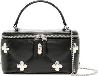 Tory Burch Kira vanity case - women - Calf Leather - One Size - Black