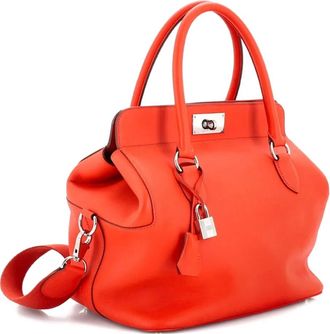 Herm&egrave;s Toolbox Bag Swift 26 satchel - Arancione