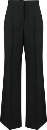 Givenchy wide-leg tailored trousers - women - Cotton/Mohair/Wool - 34 - Black