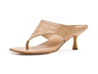 Marc Fisher Adia Womens Dress Sandals Medium Natural Croco Leather : 9.5 M