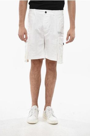 Dsquared2 Stretch Cotton Cargo Shorts with Elastic Waistband size 46