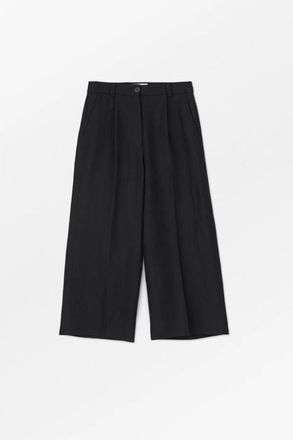 Skall Studio Emmeri Broek - Dames - Wijde Broeken - Zwart - S - Katoen - Broeken