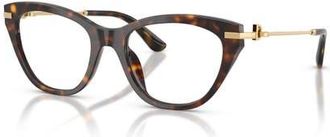 Dolce & Gabbana 53mm Butterfly optical glasses in Tortoise at Nordstrom