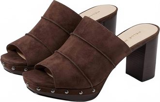 Pelle Moda Womens Amery Mule In Dark Oaksuede