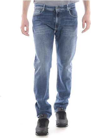 Daniele Alessandrini Pantalone Basico Medio - Heren - Slim Fit Jeans - Blauw - W29 - Denim - Jeans