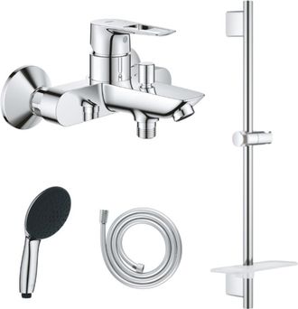 GROHE Pack De Grifer&iacute;a Mec&aacute;nica Grohe Start Loop + Teleducha Vitalio Start 110 + Barra Vitalio Smartactive Quickflix + Manguera Flexible