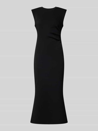 Vero Moda Midikleid mit Rundhalsausschnitt Modell PINA in Black, Gr&ouml;&szlig;e XL