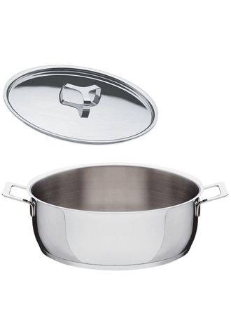 Alessi Pots&Pans stainless steel casserole - unisex - stainless steel - One Size - Silver