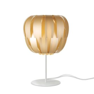 Linea Zero L&aacute;mpara De Mesa Base Y V&aacute;stago Oro Nuevo En Metal Cm. 19x33h
