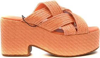 Themoir&egrave; Stijlvolle Sandalen - Dames - Muiltjes - Oranje - 39 EU - Schoenen