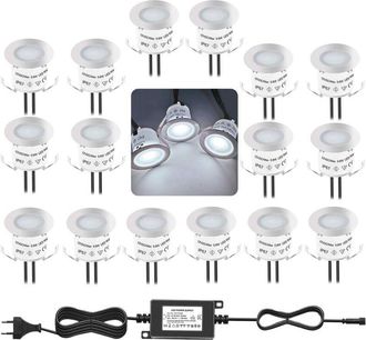 OEM Kit De Iluminaci&oacute;n Led Empotrable, 4000k Blanco Natural 12v Impermeable Ip67, Para Escaleras, Piscinas, Jard&iacute;n, Patio Y Paisajismo, Interior Y Exterio