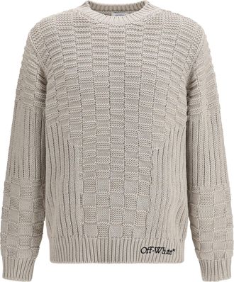 Off-white Mens Sweater Arrow Stone Cotton