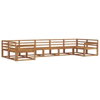 vidaXL Conjunto De Sof&aacute;s De Exterior 7 Pcs Natural Vidaxl