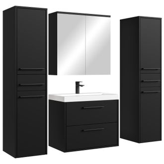 Badplaats Conjunto De Muebles De Ba&ntilde;o Florence 60 Cm Xl - Negro Mate - Mue