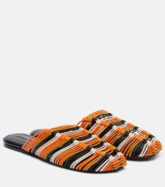 Farm Rio Leather slides