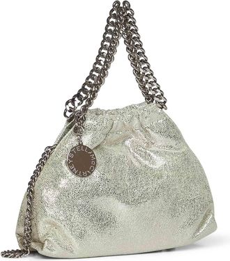 Stella McCartney Womens Crossbody Bag Falabella Mini Light Lime Green Polyester Satchels & Cross Body