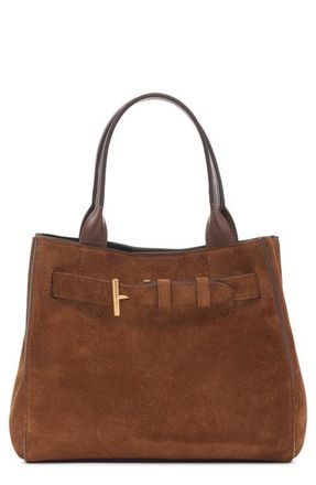 Tom Ford Small Audrey Suede Tote in Whisky at Nordstrom