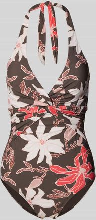 Barts Badeanzug mit Neckholder Modell Camolo in Mittelbraun, Gr&ouml;&szlig;e 36