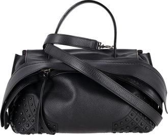 Tod's TodS Pre-owned Womens Wave Top Handle Bag in Black Leather - One Size