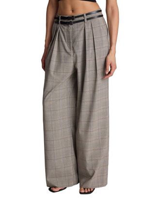 Kenneth Cole High Rise Fly Front Double Pant