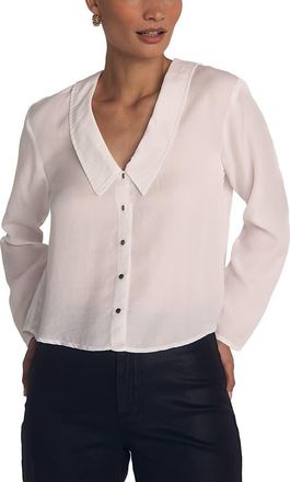 Bella Dahl Long Sleeve Woven Shirt in White at Nordstrom, Size Large