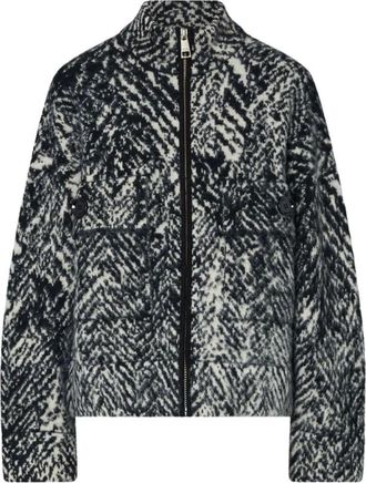 Liu Jo Bomber in maglia jacquard - - Jackets - Donna - Multicolore - S