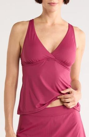 Jantzen Susana Halter Tankini Top in Mulberry at Nordstrom Rack, Size 16