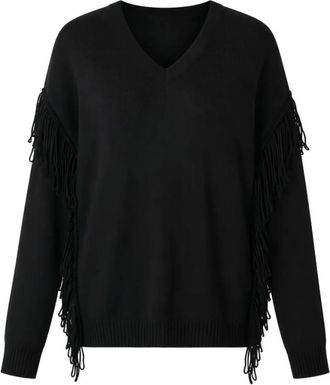 Twinset Truien & Vesten, Dames, Zwart, S, V-neck Truien
