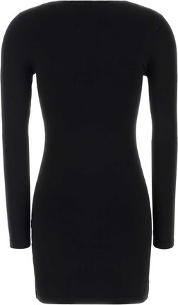 Alexander Wang Womens Black Stretch Viscose Blend Mini Dress Abiti