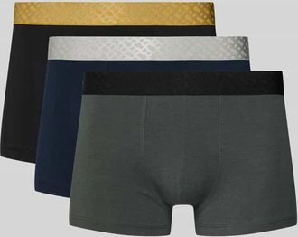 HUGO BOSS Trunks aus Baumwoll-Lyocell-Mix im 3er-Pack in Blau, Größe XXL