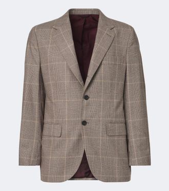 Rubinacci Checked virgin wool blazer