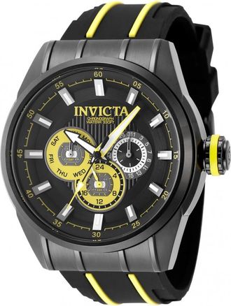 Invicta Speedway Quartz Black Dial Mens Watch 49052