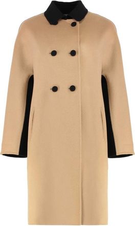 Sartoria Milanese Dames, Mantels, Beige, Maat: XL Wol